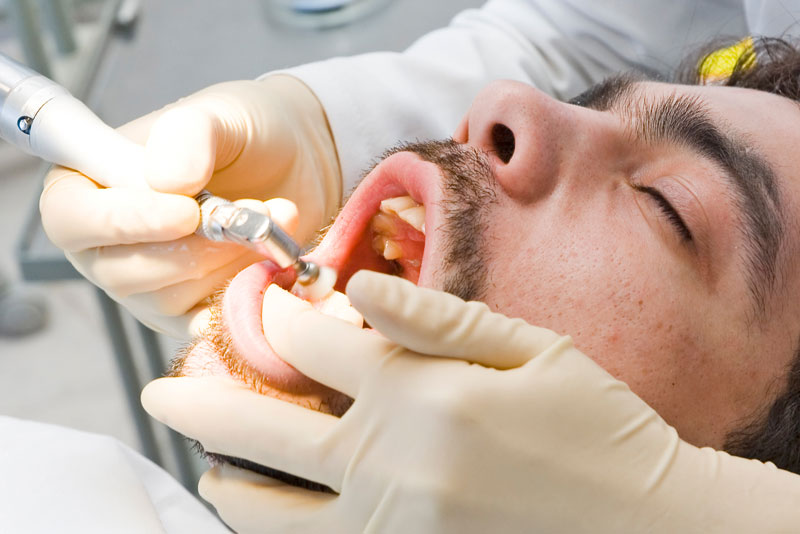 dental patient under sedation.